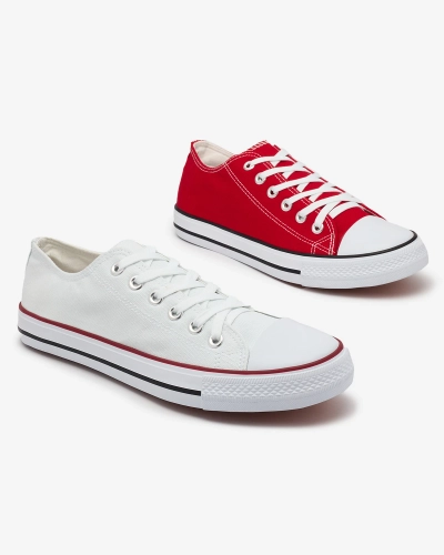 OUTLET Royalfashion Blanc baskets à lacets Ekileff pour homme