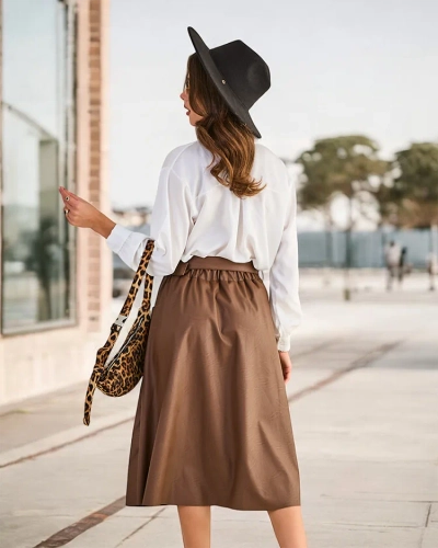 Jupe midi pour femme Royalfashion