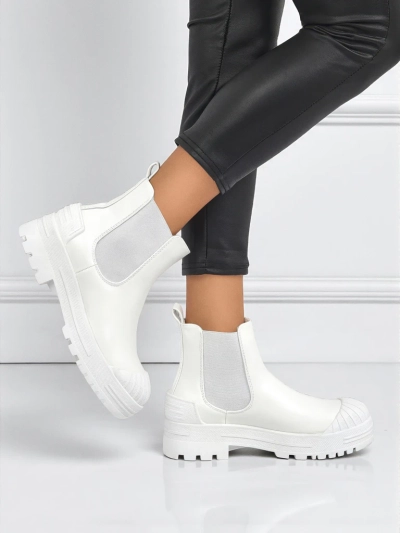 Bottines plateforme en cuir écologique Amber Veil
