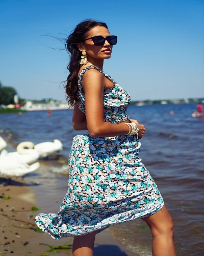 Royalfashion Ensemble femme Mint avec imprimé floral
