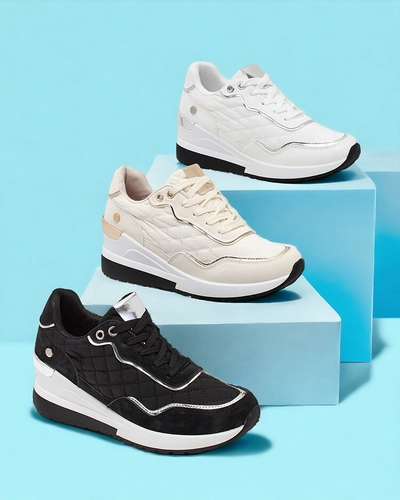 Royalfashion Baskets sportives pour femme à talon Lololi