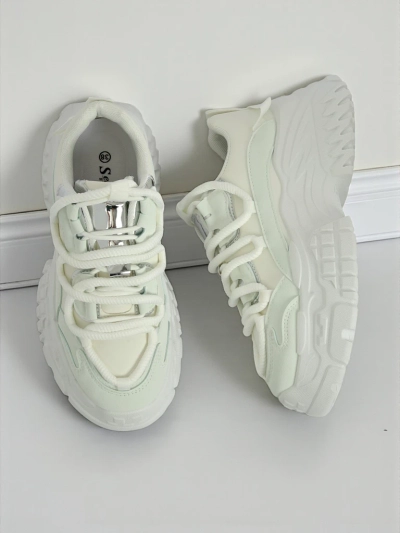 Sneakers pour femmes Artemisia Bianca sur plateforme en cuir écologique de 6,5 cm