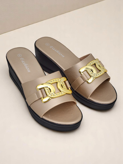 Royalfashion Sandales compensées femme Nolia
