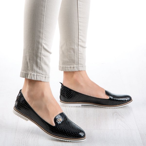 Mocassins vernis noir pour femme Mckenzie - Chaussures 1