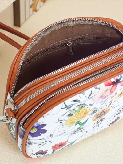 Royalfashion Petit sac à main pour femme en cuir écologique Floriana