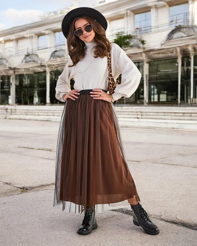 Jupe midi pour femme de Royalfashion avec tulle