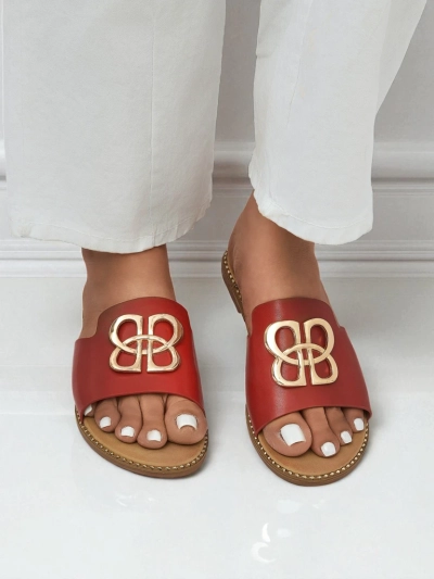 Royalfashion Chaussons pour femmes à semelle plate Heraklia