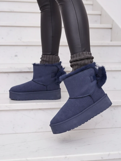 Royalfashion Bottes femmes a'la snow boots en noir Goroggo