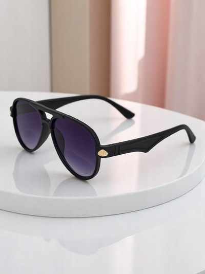 Royalfashion Lunettes de soleil avec branches décoratives Shadow Aviator