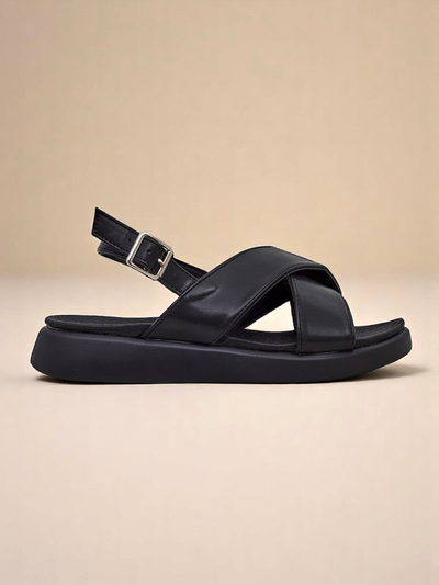 Royalfashion Sandales pour femmes Riva Star à semelle épaisse