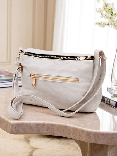 Royalfashion Petit sac à main carré en cuir écologique Niva Time