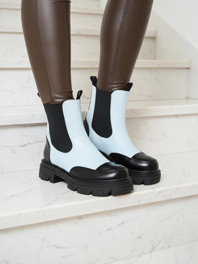 Royalfashion Bleu Bottes Userrus pour femmes