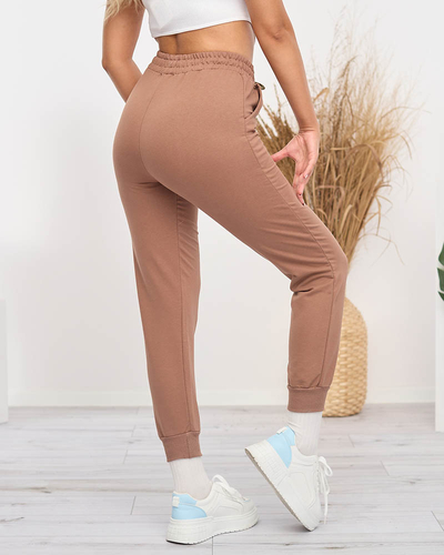 Pantalon de survêtement marron femme - Vêtements