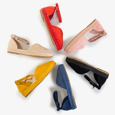OUTLET Sandales femme beiges a'la espadrilles sur la plateforme Monata - Chaussures