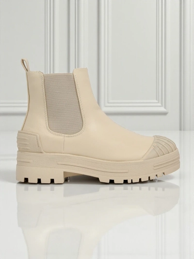 Bottines plateforme en cuir écologique Amber Veil