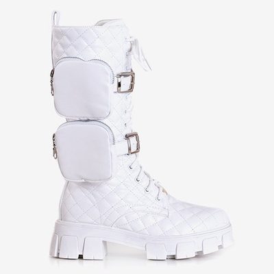 Tige matelassée Tepan blanche - Chaussures