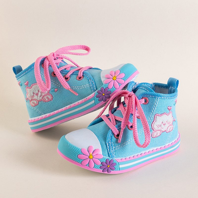 Baskets enfants bleues avec décorations Winks - Footwear