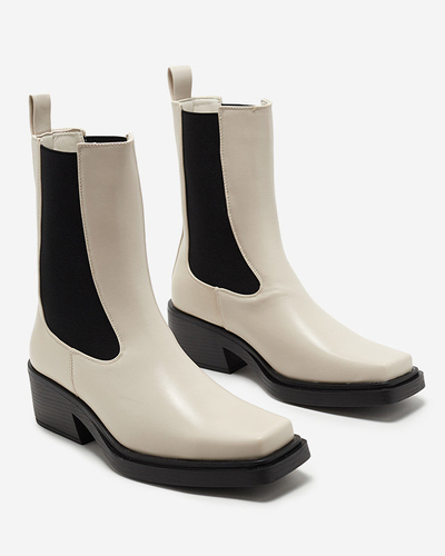 Bottines à enfiler beiges pour femmes Darran - Footwear