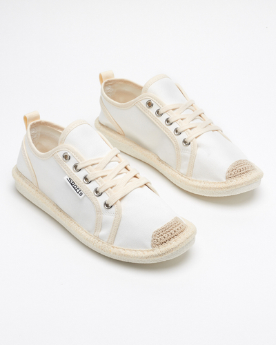 OUTLET Baskets tissées Mokida blanches femme - Footwear