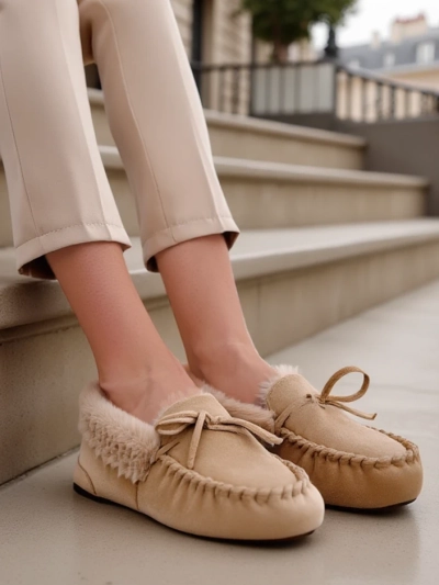 Mocassins pour femmes Royalfashion avec fourrure Ahtikes