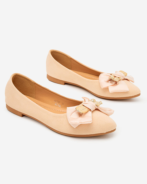 Royalfashion Ballerines pour femme bout pointu avec nœud Retripo