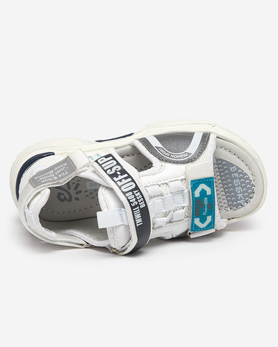 Sandales enfant velcro blanc Wukapi - Chaussures