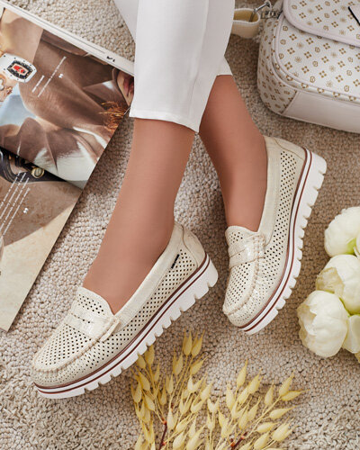 Royalfashion Mocassins ajourés pour femme Leteller