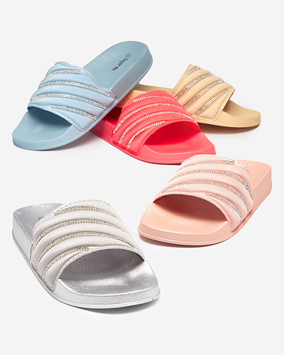 Chaussons femme corail avec zircons cubiques Mytaris - Footwear