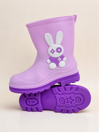 Royalfashion Bottes de pluie pour enfants avec lapin Bunny Splash