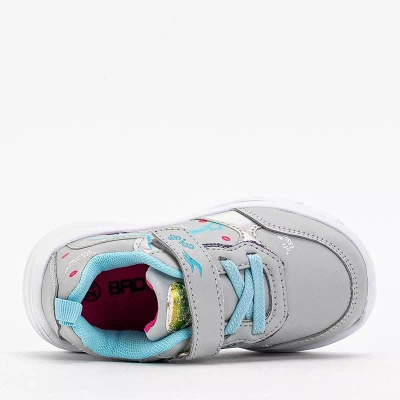 OUTLET Chaussures de sport fille gris clair avec imprimé Jako- Footwear