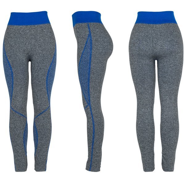 Guêtres grises avec inserts bleus - Pantalon 1