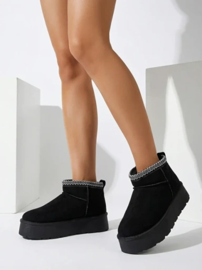 Royalfashion Bottes courtes pour femmes a'la bottes de neige Xoalla