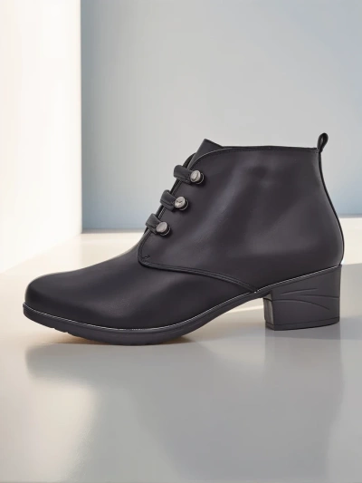 Bottines Royalfashion pour femme à talon bas Lolifol