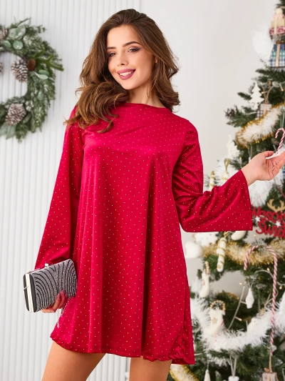 Robe en velours pour femme de Royalfashion