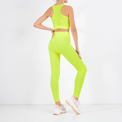 Tenue de sport femme jaune fluo - Vêtements