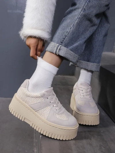 Royalfashion Sneakers à plateforme pour femmes Venusoe