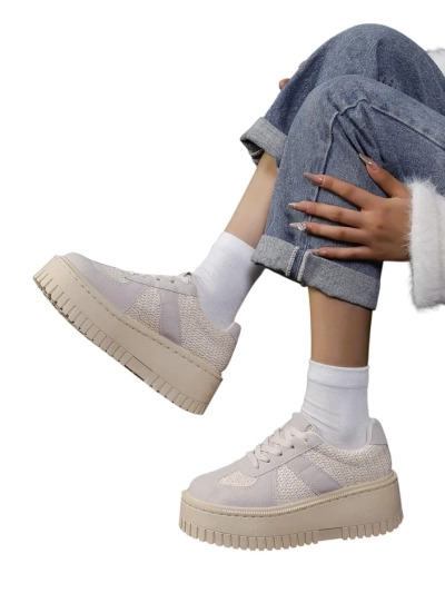 Royalfashion Sneakers à plateforme pour femmes Venusoe