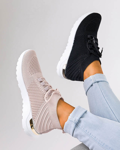Chaussures de sport en tissu rose Bamggy pour femmes - Chaussures