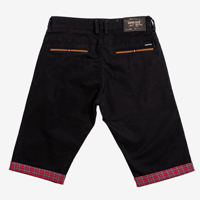 Shorts noirs pour hommes - Vêtements