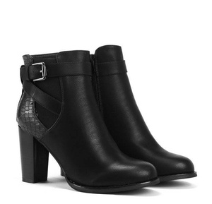 OUTLET Bottes noires sur le poteau - Chaussures