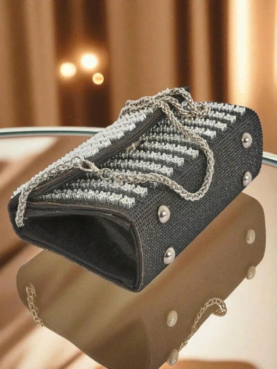 Royalfashion Pochette pour femme avec zircons Elira Dusk