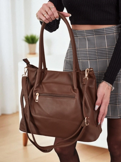 Sac à main shopper pour femmes en cuir écologique Azure Time
