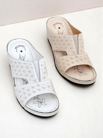 Royalfashion Claquettes pour femmes à semelle épaisse Nova Step