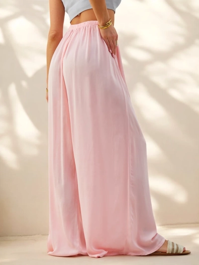 Pantalons droits en viscose Royalfashion pour femmes, matière