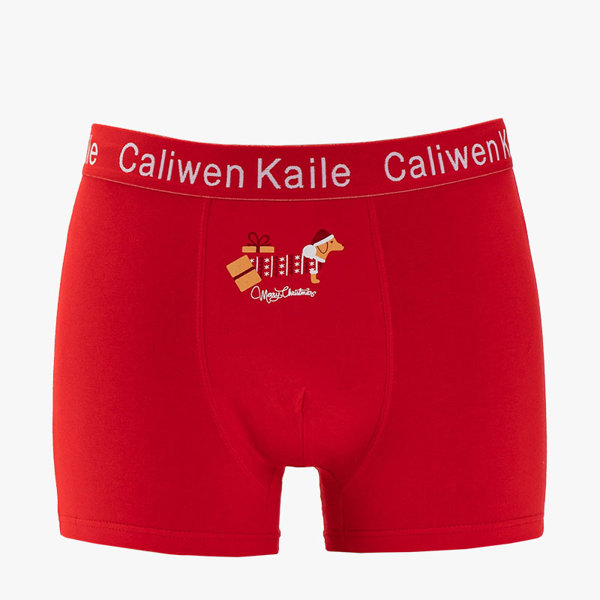 Boxer de Noël Rouge Homme - Sous-Vêtements
