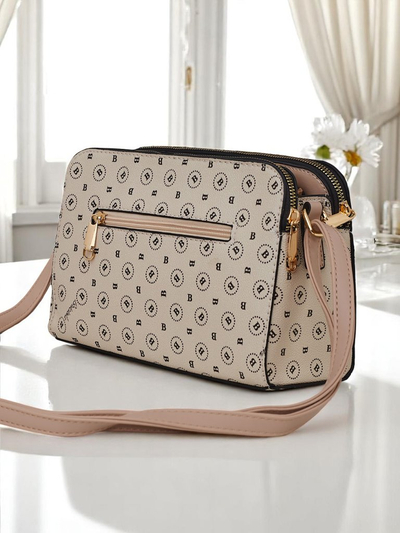 Royalfashion Petit sac à main en cuir écologique avec imprimé Viva Linea