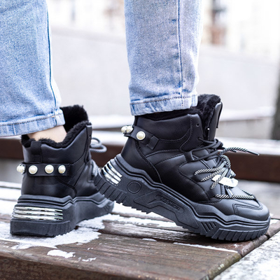 Baskets noires avec isolation Pommie - Chaussures