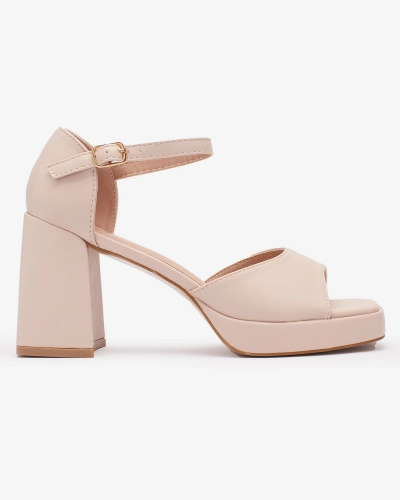 OUTLET Royalfashion Sandales femme beige sur tige Spogge
