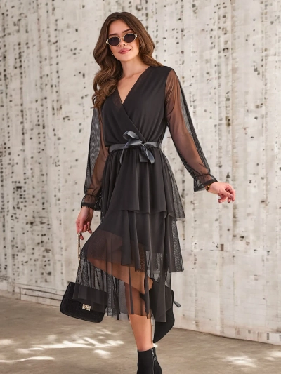 Robe longue pour femme Royalfashion avec volants