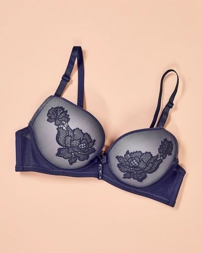 Soutien-gorge rembourré Royalfashion pour femmes avec dentelle